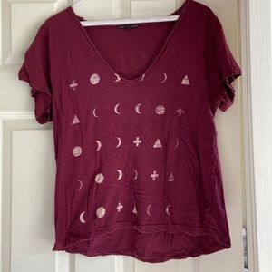 Urban Outfitters Red Graphic Tee